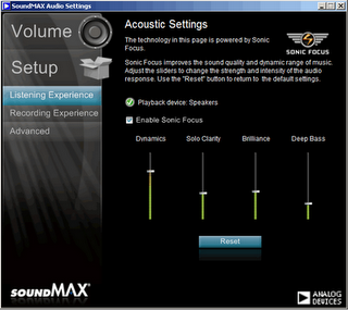 soundmax adi 198x integrated audio driver windows xp